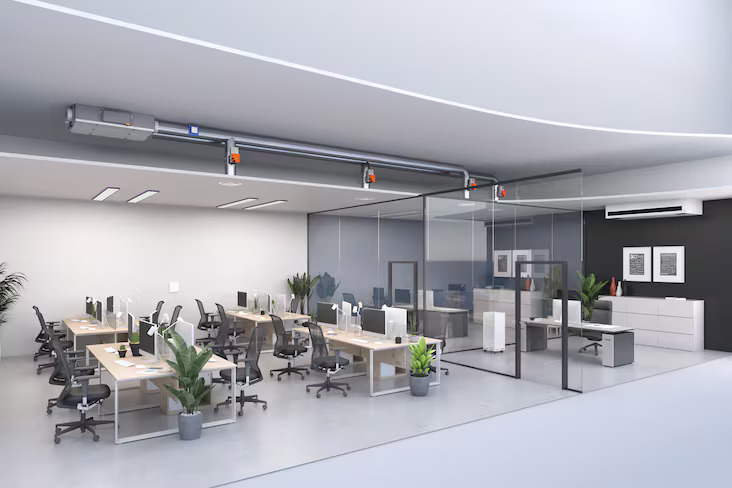 Ventilation VMC tertiaire bureau